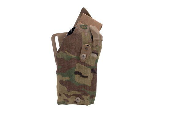 Safariland 6390RDS RH Mid-Ride L1 Holster Fits STI Staccato P 4.4" With X300U and has a multicam finish